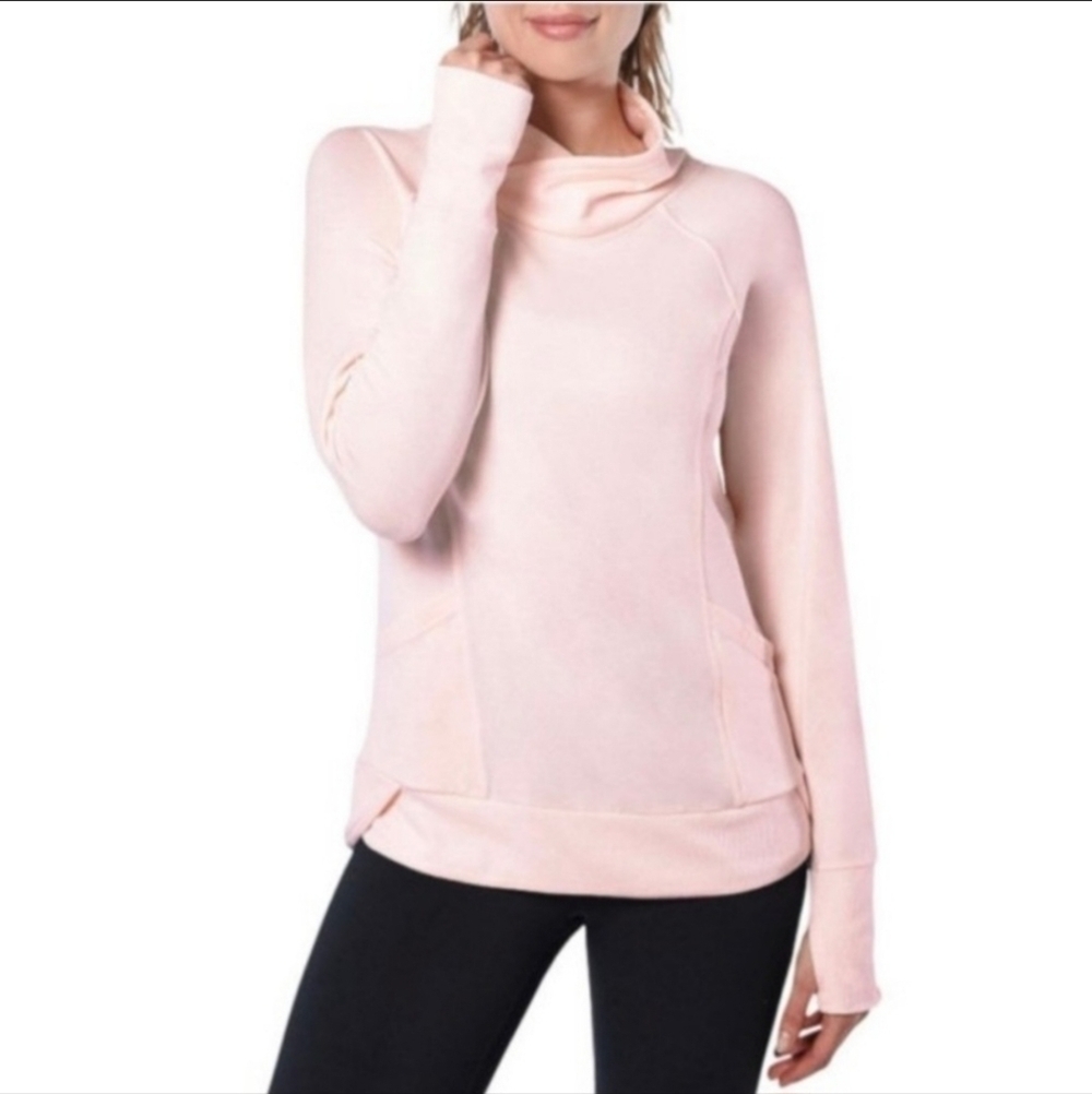 Yogalicious Sweater Light Pink Women's Small S Pullover Sweatshirt Sweater Yoga